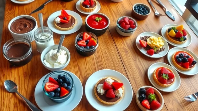 Enkel efterrätt till många personer